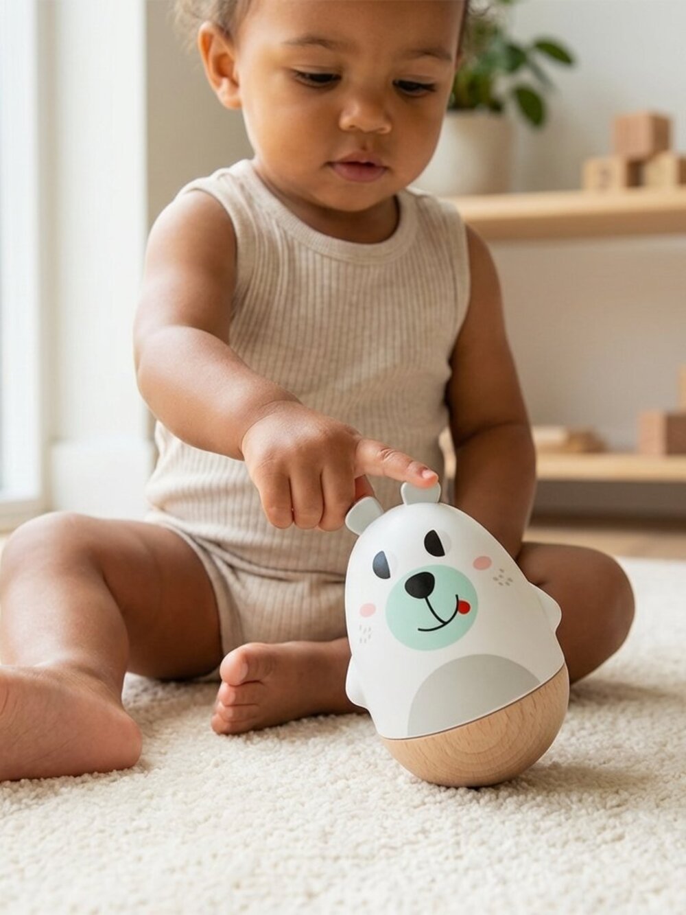 Tookytoy Montessori Wooden Shape Sorter - Brand New Eco-Friendly Educational Toy
